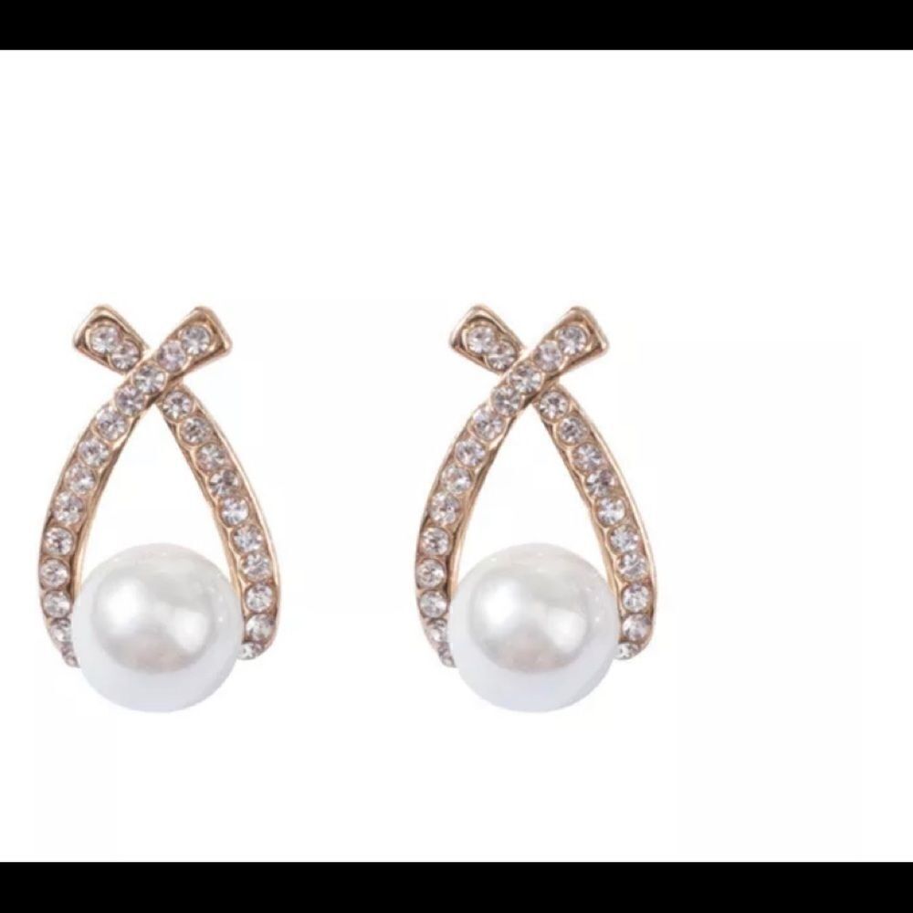 + Gold Diamond & Pearl Earrings